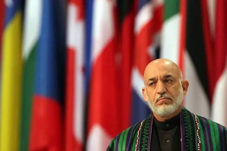 Hamid Karzai, presidente do Afeganistão: Bamiyan, Panjshir e Cabul são zonas tranquilas (Peter Macdiarmid/EXAME.com)