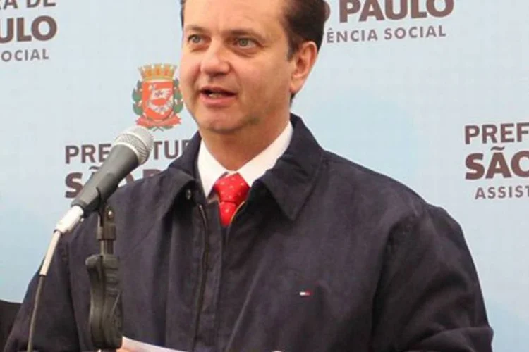 Kassab: "Independente da Copa do Mundo, nós já tínhamos para a região, para a zona leste, uma lei de incentivo e a construção do estádio do Corinthians nessa região trará desenvolvimento" (Prefeitura de SP/Divulgação)