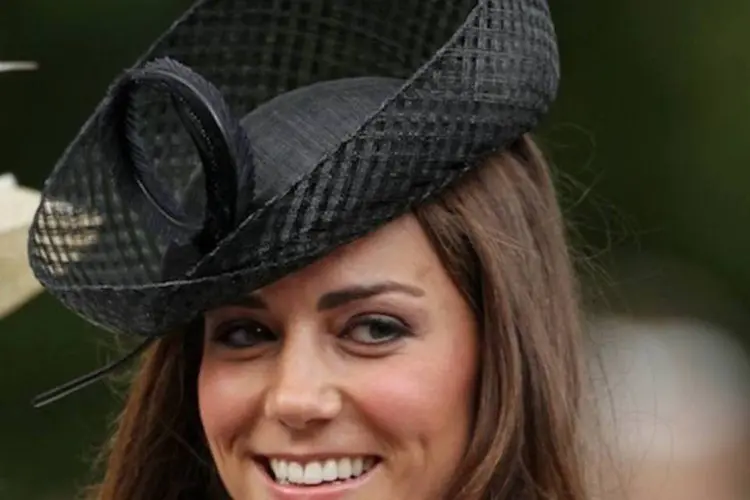 Middleton, 29 anos, plebeia sem qualquer passado aristocrático, casou-se com o príncipe William (Getty Images/Oli Scarff)