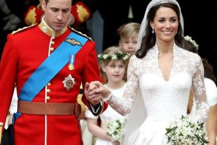 "Fiquei feliz que o tempo tenha permanecido bom" disse Kate após o casamento (Getty Images)