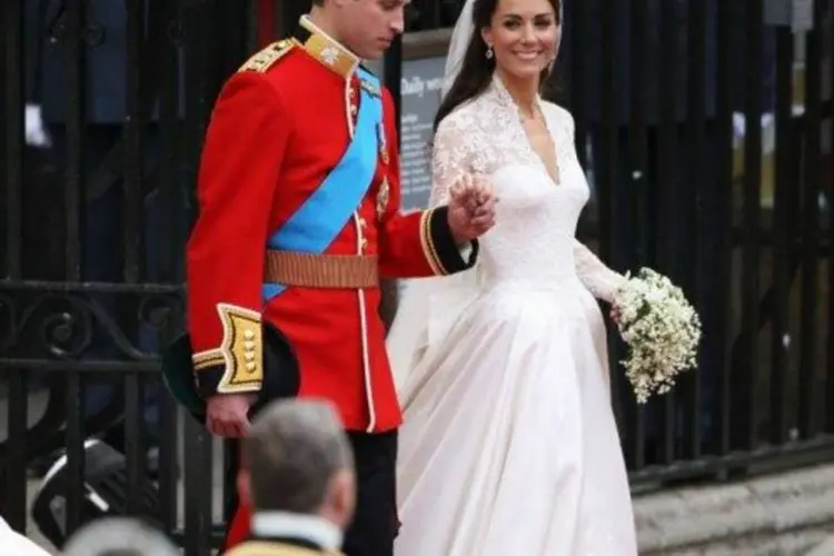 Vestido de Kate Middleton é da marca Alexander McQueen (Getty Images)