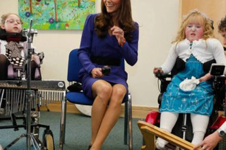 Kate: "só lamento que William não possa estar aqui hoje. Ele teria adorado" (Kirsty Wigglesworth - WPA Pool/Getty Images)