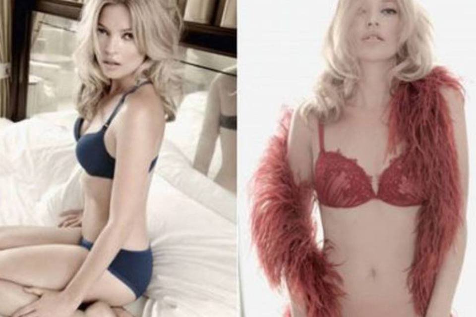 Kate Moss nos 75 anos da Valisère