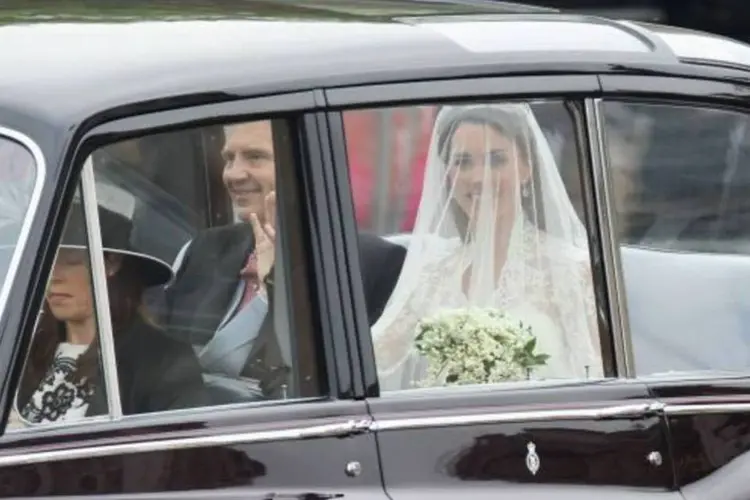 Noiva chegou a bordo de um Rolls Royce (Getty Images)