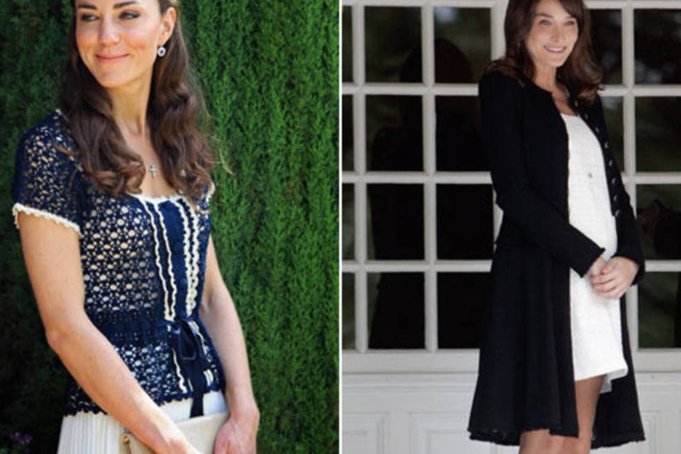 Kate Middleton e Carla Bruni, as mais bem vestidas segundo a Vanity Fair