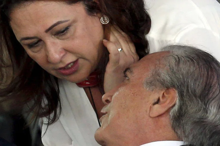 
	K&aacute;tia Abreu e Michel Temer: ministra contestou as pol&ecirc;micas a respeito do cancelamento de sua viagem &agrave; R&uacute;ssia em companhia do vice-presidente
 (REUTERS/Paulo Whitaker)