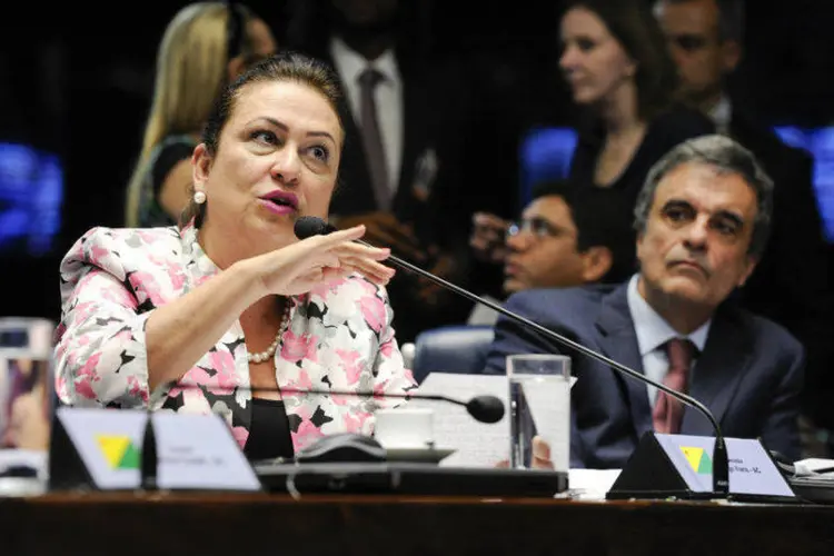 
	K&aacute;tia Abreu: senadora disse que tem &quot;um bom pressentimento&quot; sobre o discurso de defesa de Dilma
 (Edilson Rodrigues/Agência Senado)