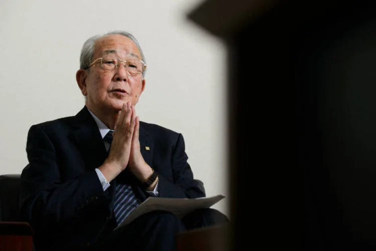 Kazuo Inamori, empreendedor, guru de gestão e monge budista (Akio Kon/Bloomberg)