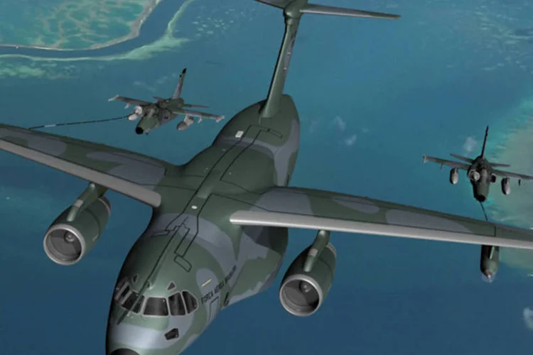 KC-390: as atuais negociações poderão resultar na venda agregada de 60 aviões desse modelo (DIVULGAÇÃO)