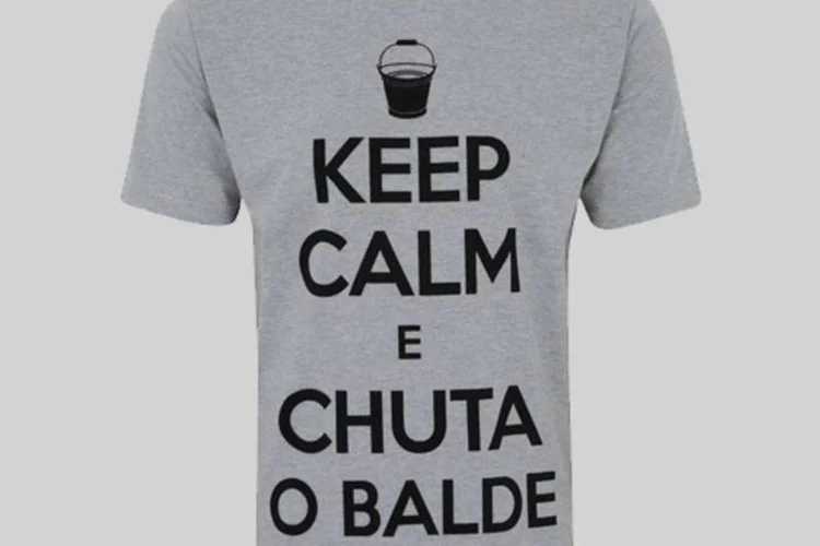 Camiseta Keep Calm, da Renner: A expressão “Keep Calm and Carry On” vem da Segunda Guerra Mundial (Divulgação)
