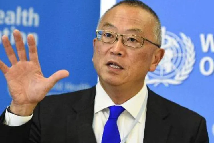 Keiji Fukuda, o vice-diretor da Organização Mundial da Saúde (OMS), em uma coletiva de imprensa na cidade suíça de Genebra (Alain Grosclaude/AFP)