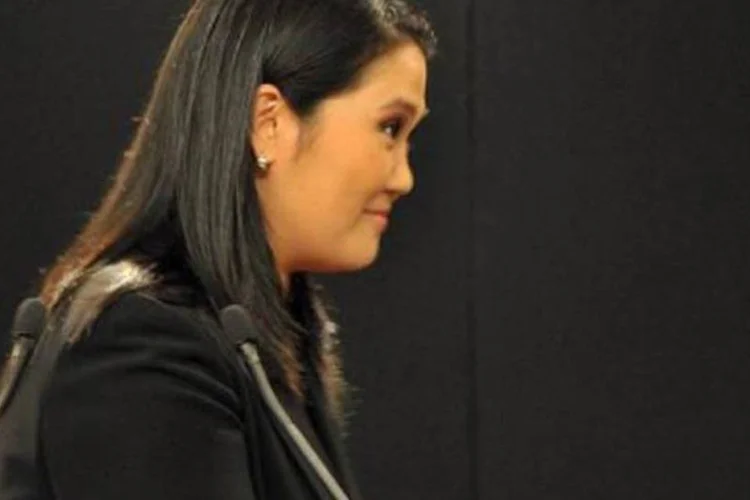 Keiko Fujimori, candidata à presidência do Peru, negou que pai tenha instaurado ditadura no país (Cris Bouroncle/AFP)