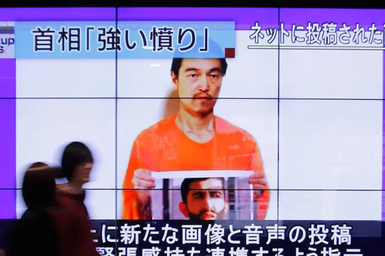 
	Jornalista japon&ecirc;s Kenji Goto: o an&uacute;ncio ocorre depois de o Estado Isl&acirc;mico ter executado dois japoneses
 (Reuters)