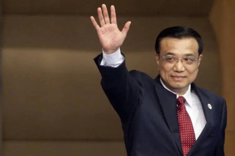 
	O premi&ecirc; da China, Li Keqiang: Li se reunir&aacute; com a presidente Dilma Rousseff nesta ter&ccedil;a
 (Nelson Ching/Bloomberg)