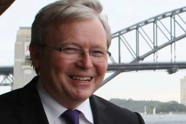 Kevin Rudd, chanceler australiano, que ofereceu ajuda a Assange, foi vítima do WikiLeaks (Arquivo/Getty Images)