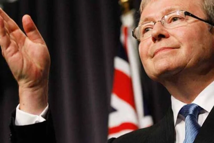 Kevin Rudd, ministro de Assuntos Exteriores da Austrália: relação robusta com a China (Stefan Postles/Getty Images)