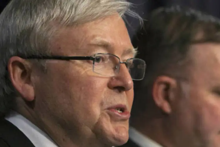 Rudd deverá hoje anunciar sua nomeação como primeiro-ministro à Câmara Baixa do Parlamento da Austrália, onde seus legisladores têm o poder de escolher se aceitam ou rejeitam seu mandato (REUTERS/Andrew Taylor)