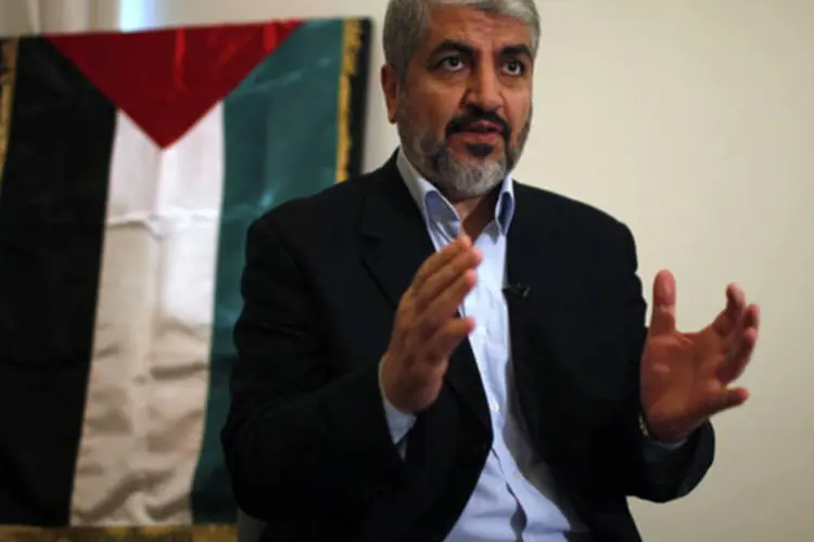 
	O l&iacute;der do Hamas, Khaled Meshaal: pol&iacute;tico relutava em aceitar o cargo
 (Ahmed Jadallah/AFP)