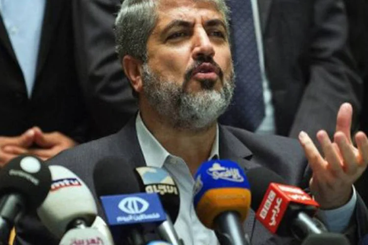 
	O l&iacute;der do Hamas no ex&iacute;lio, Khaled Meshaal: ele enfatizou &quot;a necessidade dessa iniciativa de se enquadrar na vis&atilde;o e estrat&eacute;gia nacional para preservar os direitos da na&ccedil;&atilde;o&quot;
 (Gianluigi Guercia/AFP)