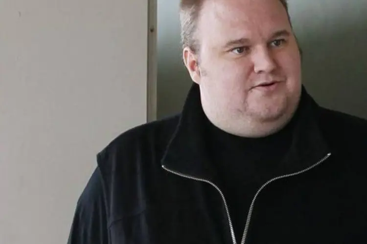 Dotcom foi detido em 20 de janeiro em sua mansão nos arredores de Auckland, junto a outros três diretores do Megaupload (Sandra Mu/Getty Images)