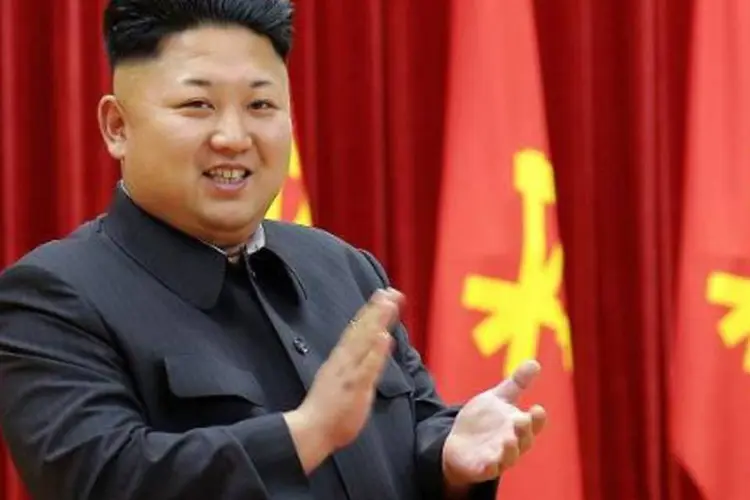 
	O l&iacute;der norte-coreano, Kim Jong-Un: a Coreia do Norte alardeou &quot;resultados triunfantes&quot; antes do evento
 (AFP)