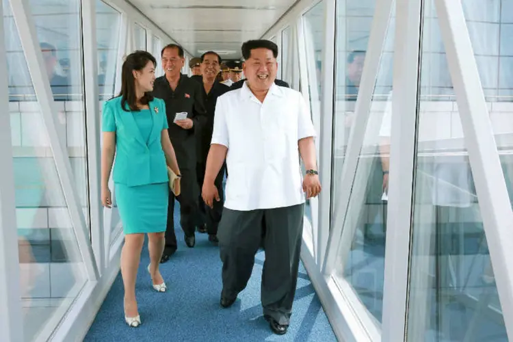 
	Foto mostra Kim Jong-un, o ditador de 32 anos da Coreia do Norte
 (Reuters)