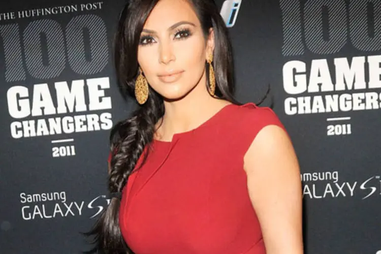 A socialite Kim Kardashian foi o centro das atenções em 2011 quando teve um casamento relâmpago e milionário com o jogador da NBA Kris Humphries (Getty Images)