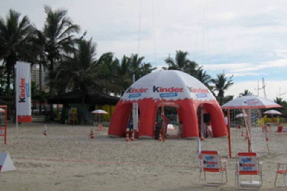 Kinder cria projeto de incentivo ao esporte em praia