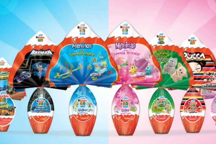 
	Ovos de P&aacute;scoa Kinder Ovo: a ideia de diferenciar os produtos por g&ecirc;nero dividiu opini&otilde;es
 (Divulgação)