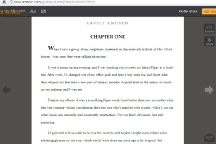 Livros podem ser lidos diretamente no navegador, sem a necessidade de download