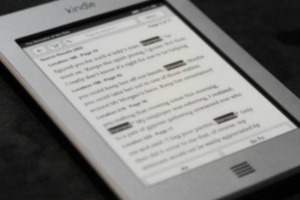 Kindle Touch 3G foi lançado em setembro do ano passado, durante o anúncio do novo tablet da Amazon, o Kindle Fire (Reprodução)