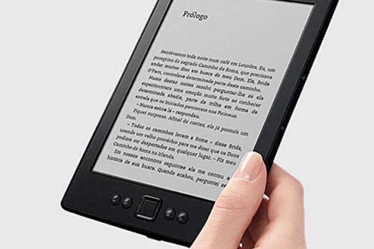 
	O eReader da Amazon, que tem posto as livrarias alem&atilde;s sob press&atilde;o
 (Amazon)