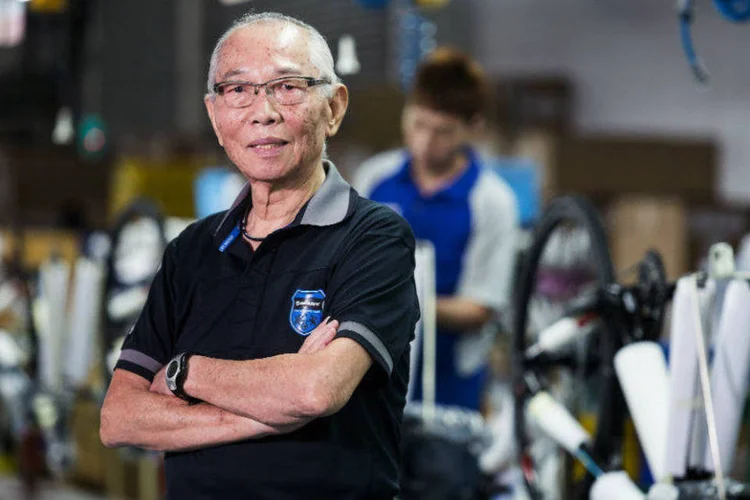 King Liu, de 81 anos, fundador e presidente do conselho da Giant Group, que pretende se aposentar daqui 2 anos (Maurice Tsai/Bloomberg)