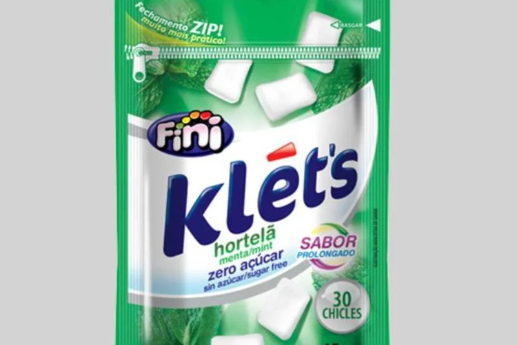 Chiclete Klét's, da Fini: Doces são comercializados em embalagem econômica, com 30 unidades cada (Divulgação)
