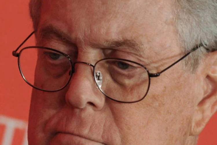 David Koch: empresa dos irmãos, a Koch Industries , continua a ter interesse no negócio de mídia e está explorando uma ampla gama de oportunidades (Peter Foley/Bloomberg)