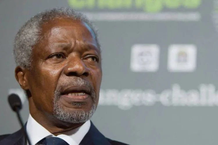 Kofi Annan, enviado especial da ONU, foi à Síria para conversar com o presidente Bashar Al Assad (Getty Images)