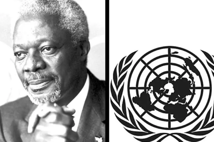 Kofi Annan, que em 2001 recebeu o prêmio Nobel da Paz, foi o sétimo secretário-geral da ONU (Divulgação)