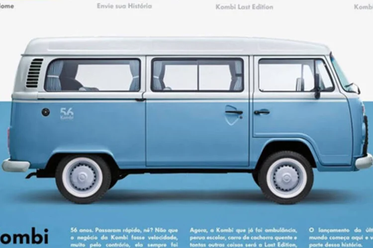 Última edição da Kombi: montadora lançou a Last Edition, uma edição limitada da Kombi que terá apenas 1,2 mil unidades (Reprodução)