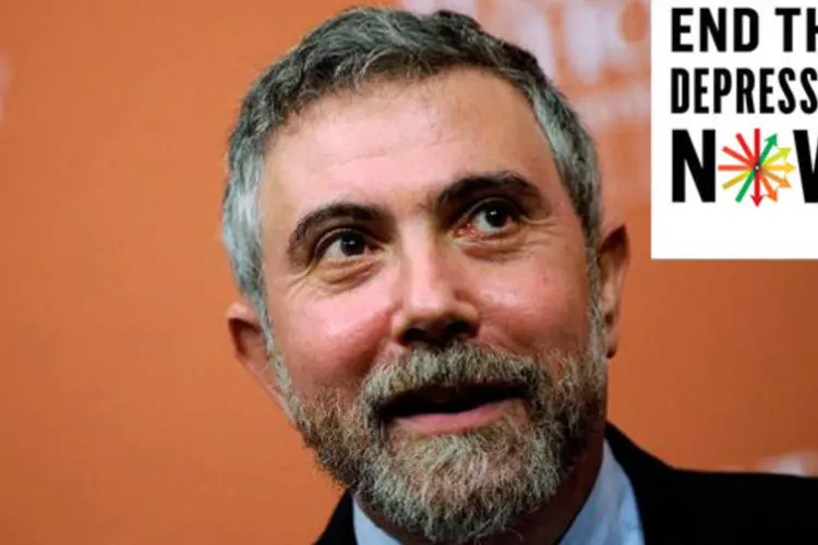 Krugman e seu novo livro: Para o economista, os líderes escolheram esquecer as lições da história e de análises econômicas, substituindo o conhecimento com “convenientes preconceitos ideológicos e políticos” (Getty Images/Montagem)