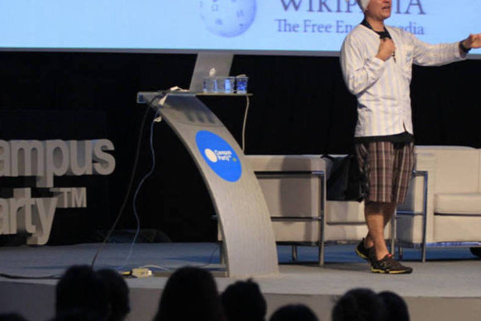 Quinta edição do evento, realizada no começo de 2012, trouxe Kul Wadhwa, diretor da Wikipedia, e o físico Michio Kaku (Divulgação/ Campus Party Brasil)