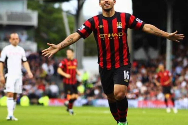 Kun Agüero, do Manchester City: O trâmite ainda está em fase preliminar, e essa é apenas uma estimativa (Getty Images)