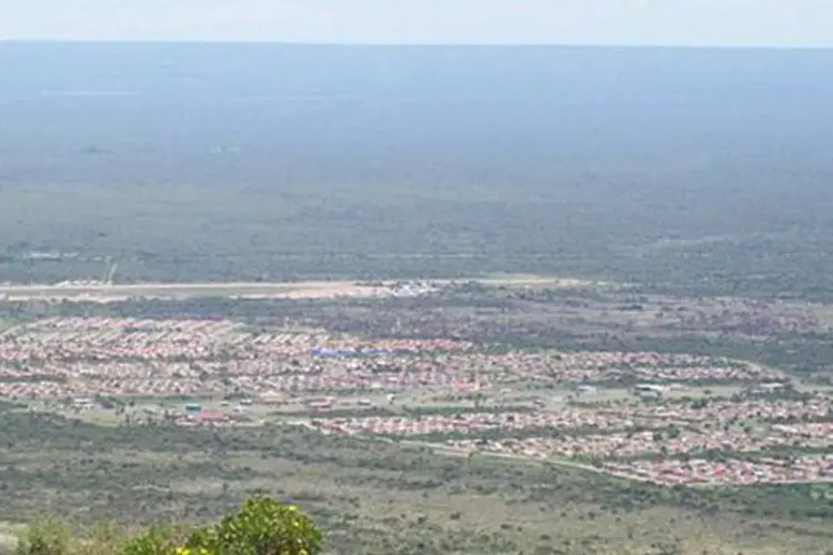 Vista aérea de La Punta, na Argentina (Wikimedia Commons)