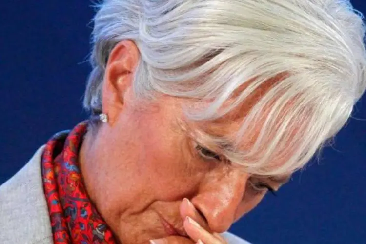 Christine Lagarde, diretora do FMI, discursa em Los Cabos, no México (Andres Stapff/Reuters)