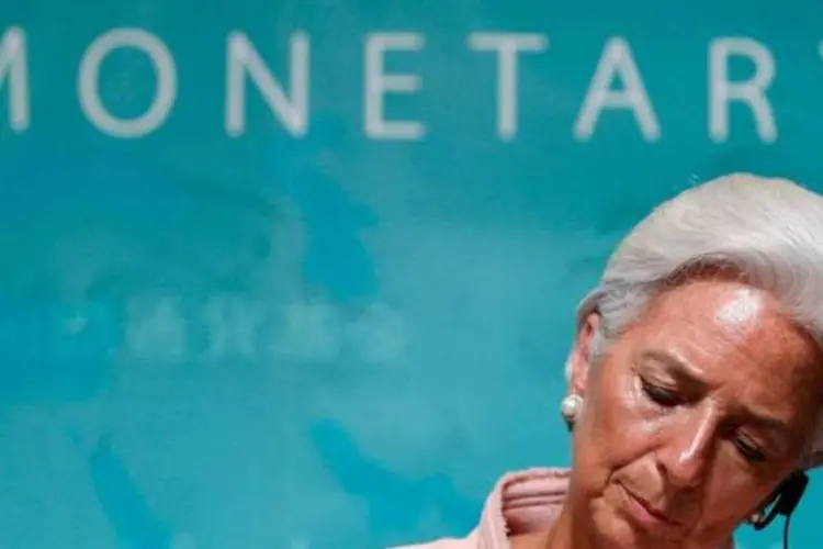 Christine Lagarde, do FMI, em conferência na cidade de Tóquio (Kim Kyung-Hoon/Reuters)