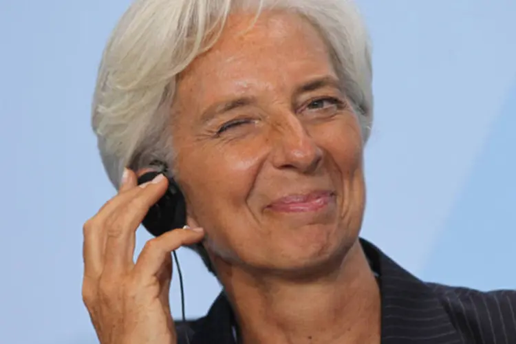 O FMI estuda maneiras de aumentar os cofres da instituição o suficiente para assegurar a estabilidade global, afirmou a diretora-gerente do Fundo, Christine Lagarde (Sean Gallup/Getty Images)