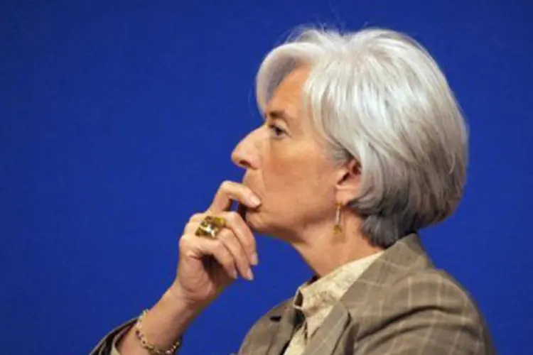 Lagarde antecipou que o FMI reduzirá a estimativa de crescimento mundial para 2012
 (Eric Piermont/AFP)