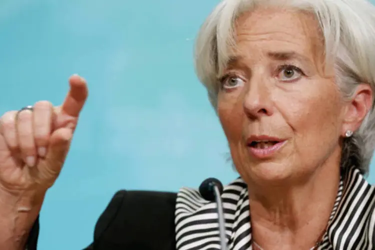 Lagarde: "Sim, o euro se apreciou e sim, o iene se depreciou. Mas isso é o resultado de boas políticas na zona do euro e de uma política mais frouxa no Japão" (Chip Somodevilla/Getty Images)