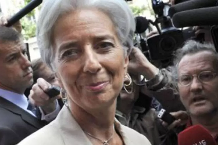 Lagarde: segundo fontes europeias, "não há nenhum outro aspirante" da Europa para assumir a liderança do fundo (Mehdi Fedouach/AFP)