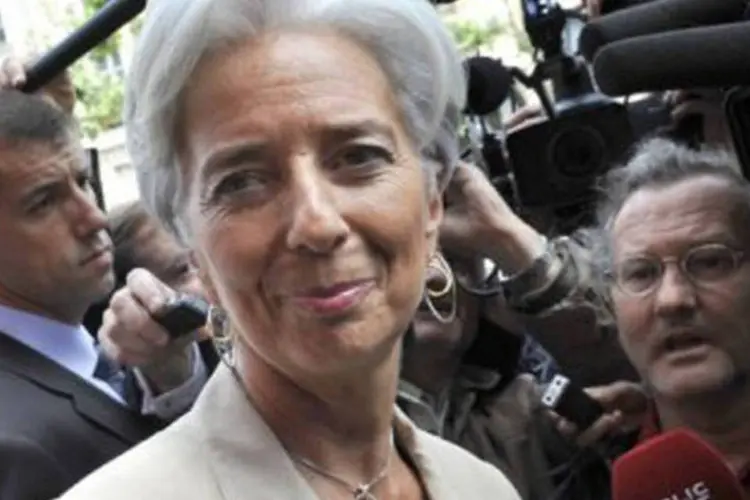 Cotada para assumir o cargo, a ministra francesa Christine Lagarde seria a primeira mulher a liderar o FMI (Mehdi Fedouach/AFP)