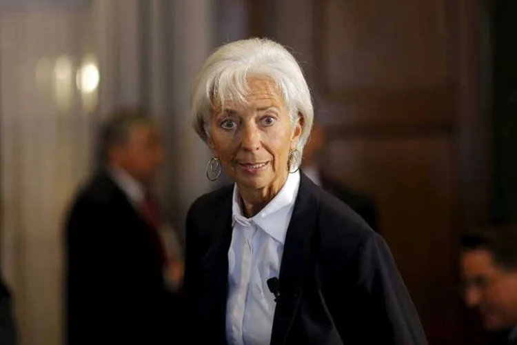 
	Christine Lagarde: &quot;As taxas de crescimento est&atilde;o caindo, os fluxos de capital se reverteram e as perspectivas a m&eacute;dio prazo se deterioraram&quot;
 (REUTERS/Carlos Barria)